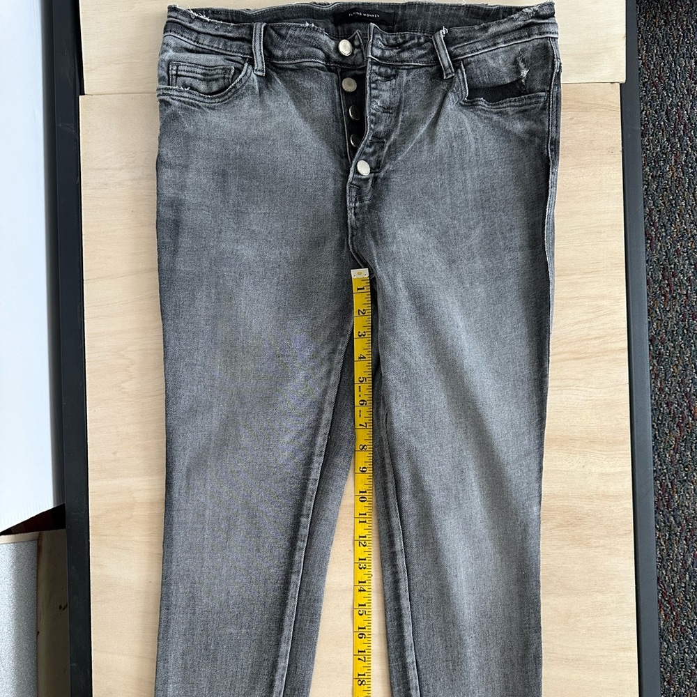 Flying Monkey Men's Charcoal Skinny Jeans